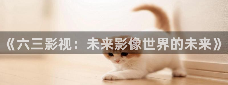 大海影视新版：《六三影视：未来影像世界的未来》